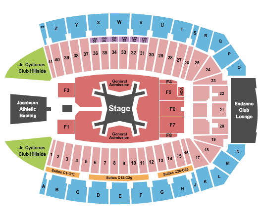 MidAmerican Energy Field Luke Combs Seating Chart
